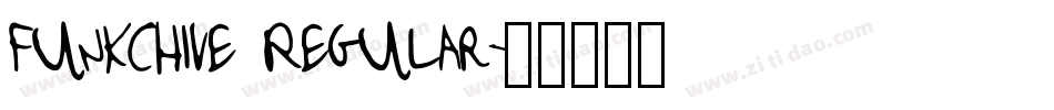 Funkchive Regular字体转换